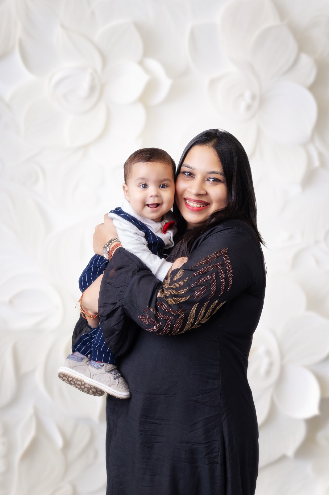 Vedant with his adorable mom